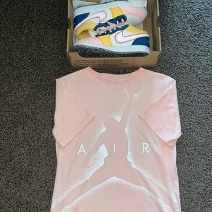 Jordan shoes 6.5 shirt youth XL